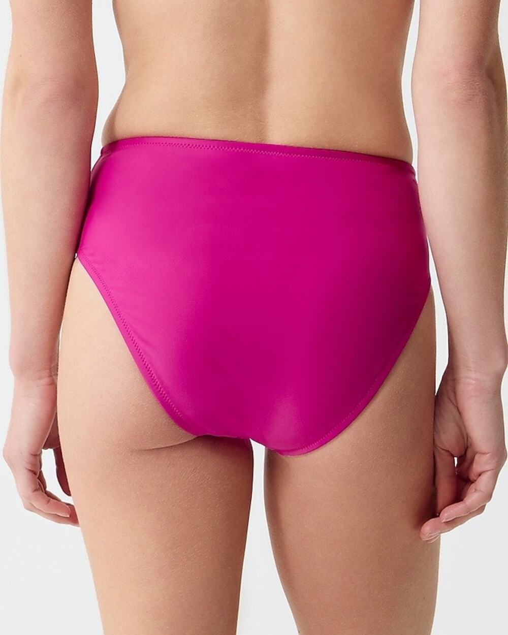 J. Crew Magenta High Waisted Hallie Bikini Bottom - 3X - NWT - BM642